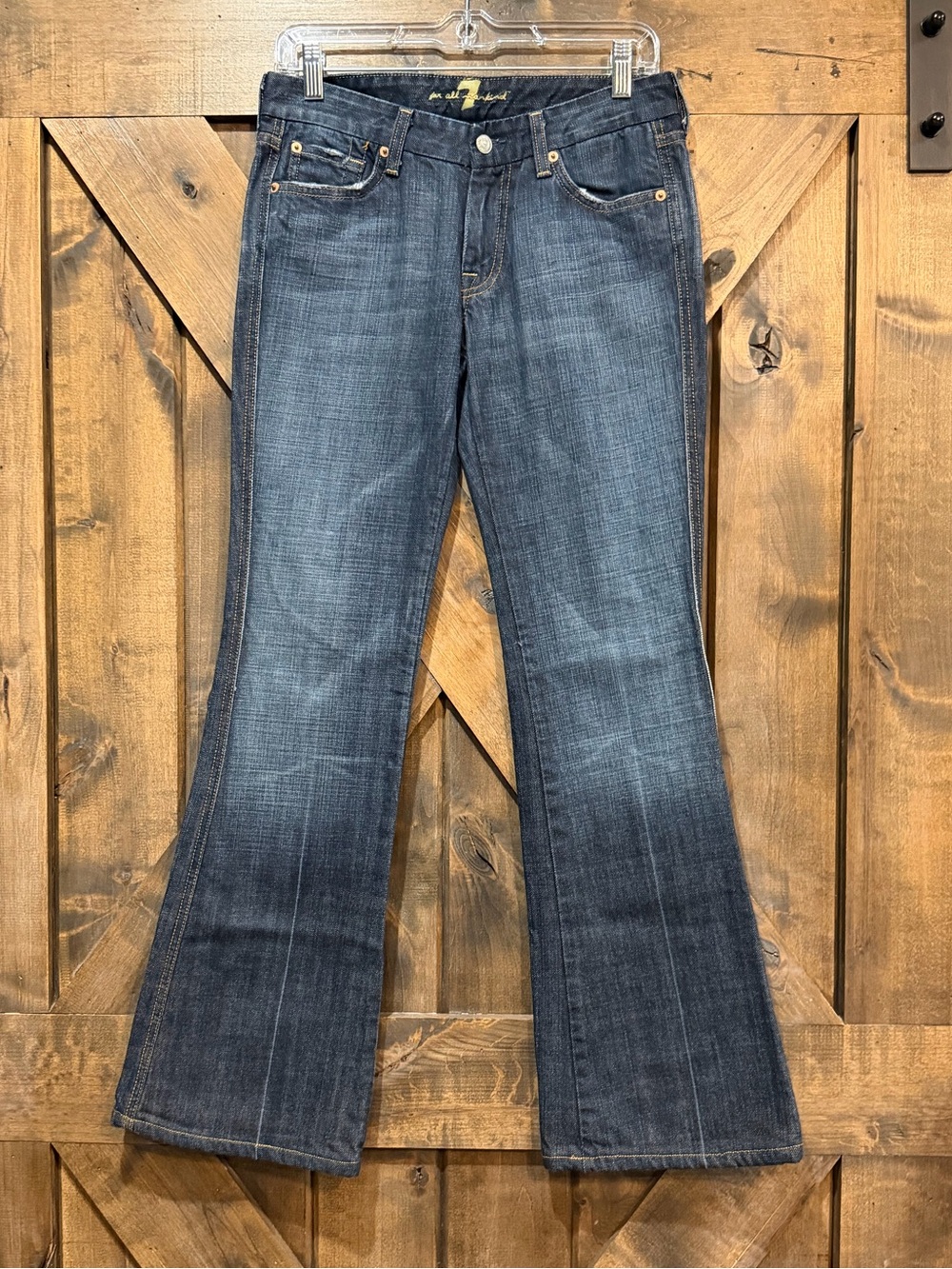 7FAMK Dark Wash A-Pocket Jeans Sz 28 - Picture 7 of 16